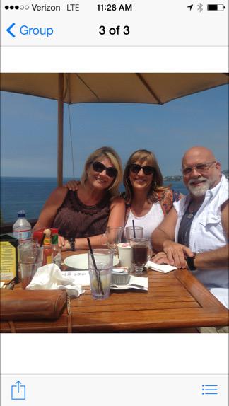 Breakfast with my Besties. Love this weather and these two.