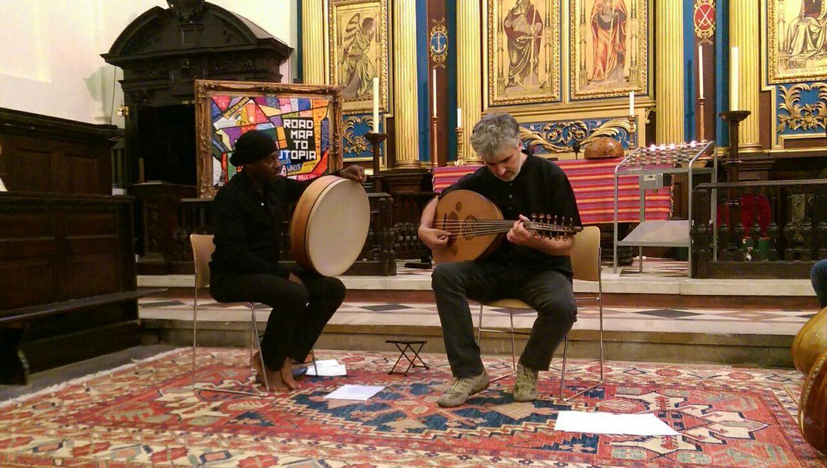 taqasim's tweet photo. What happens when #Oud &amp; Percussion meets? Francesco Iannuzzelli &amp; Lennie show us that magics happens! #taqasimoud http://t.co/VxxZZxZWN2