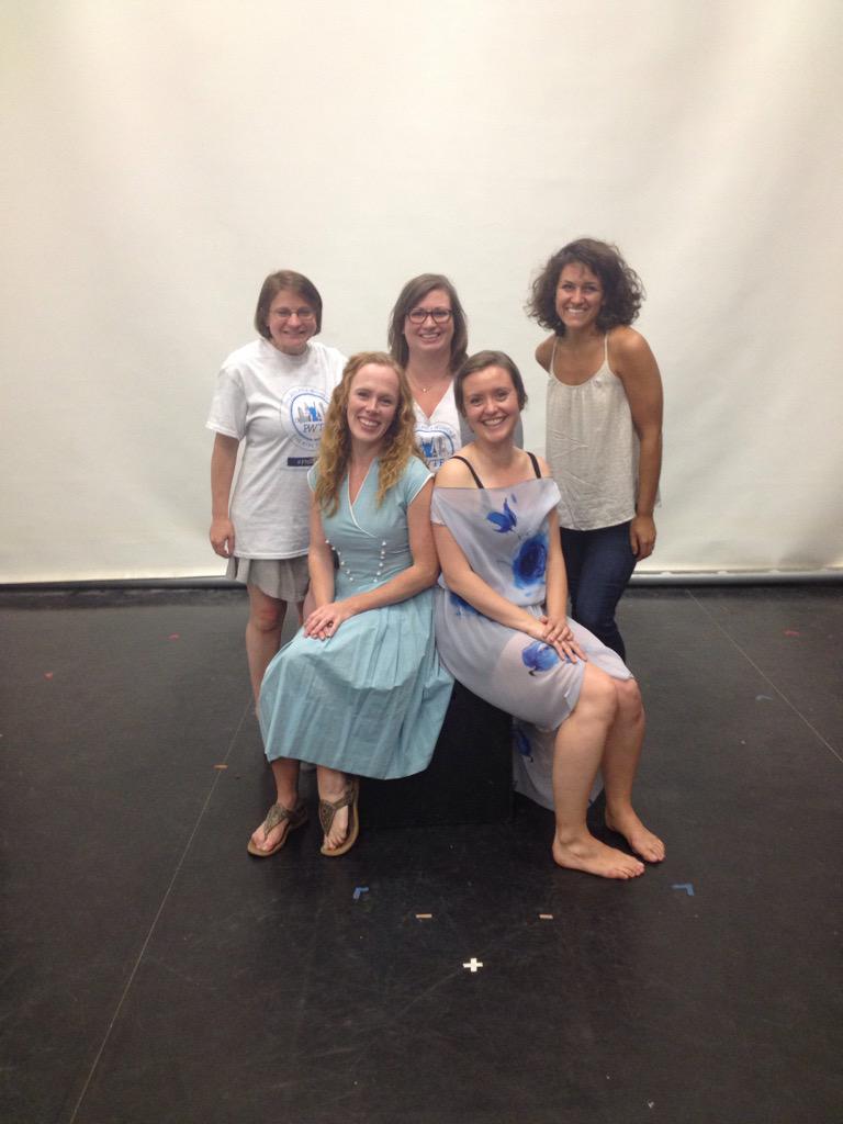 Some of the <a href="/DeSales/">DeSales University</a> graduates involved in the Philly @WomensThtrFest including Shannon and Lauren of NSDG