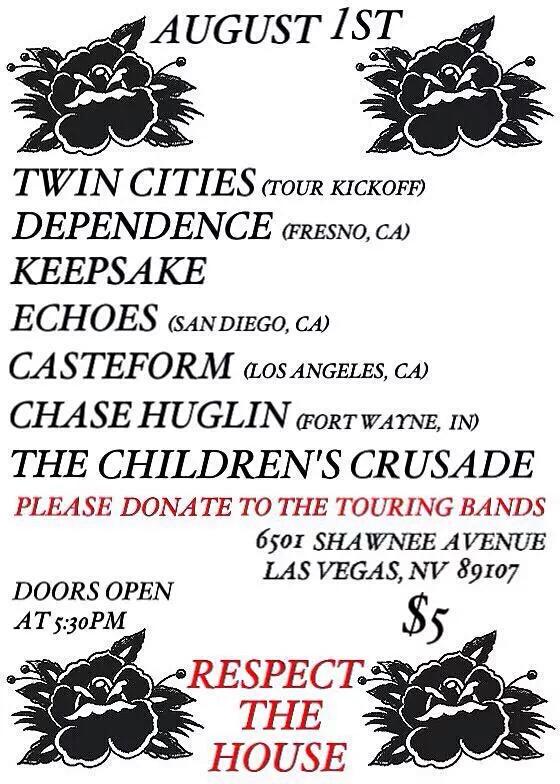 Casteform's tweet photo. We're gonna end the rest of our tour with @dependenceband and @Chasehugmusic with this LIT show in Vegas come through http://t.co/rpmj3LV0fx