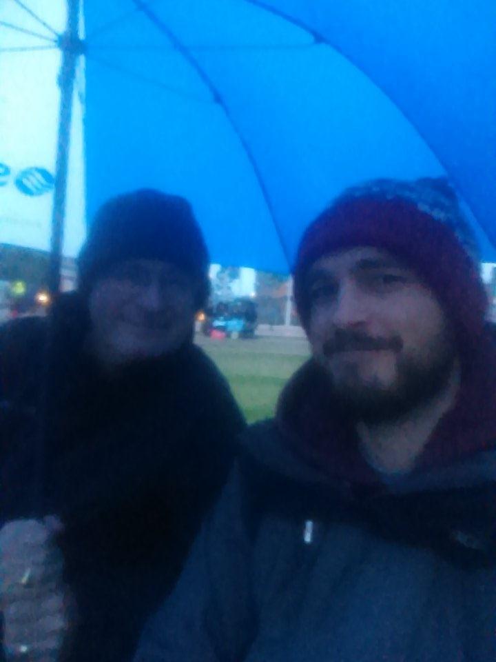 CliffySeven's tweet photo. Braving the drizzle in Fitzgerald Park. Worth it for Welles #thirdman #irishweather @CorkFilmFest #filmsatfitzys http://t.co/bzhbt1L6xF