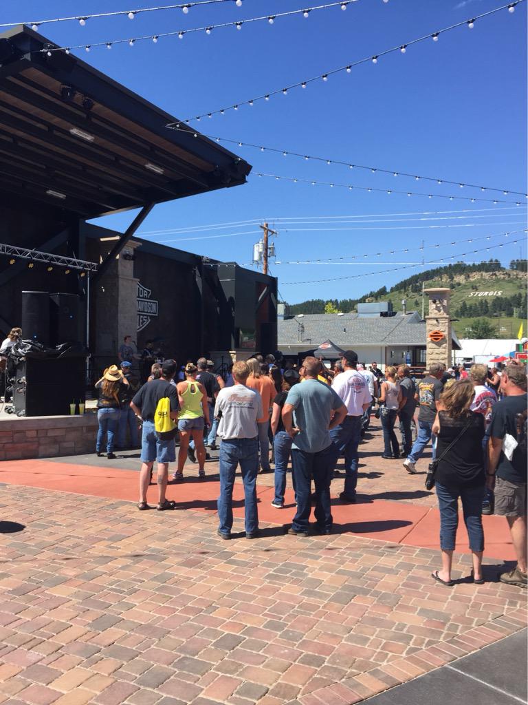 DowntownSturgis's tweet photo. The #HDRallyPoint is rockin this afternoon with live music from 2-5! Come stop by! http://t.co/9BkGJb4iRX