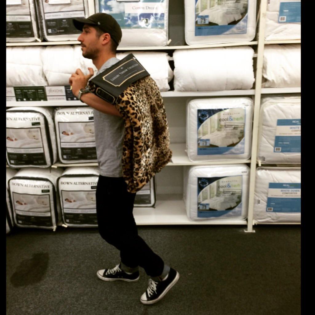 Excuse me sir, is that a cheetah print throw on your shoulder? <a href="/MichaelRiccio/">Michael Riccio</a>