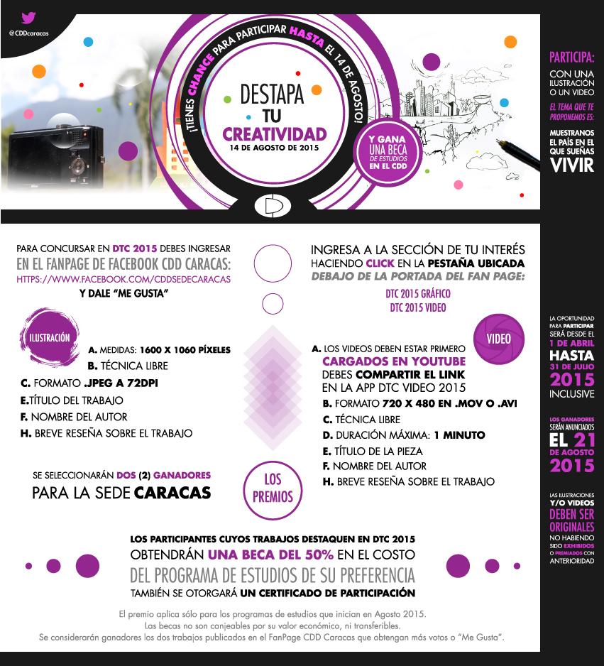zetapresto's tweet photo. El @CDDcaracas Extiende el 14 DE AGOSTO la oportunidad de concursar en Destapa tu Creatividad y ganarte una beca http://t.co/5QjSr6qdRa