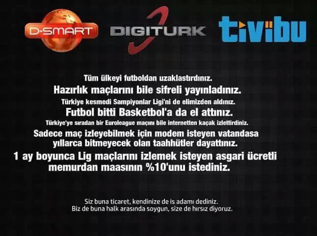 #SoyguncuDigiturk 
insanları  futboldan soğuttunuz