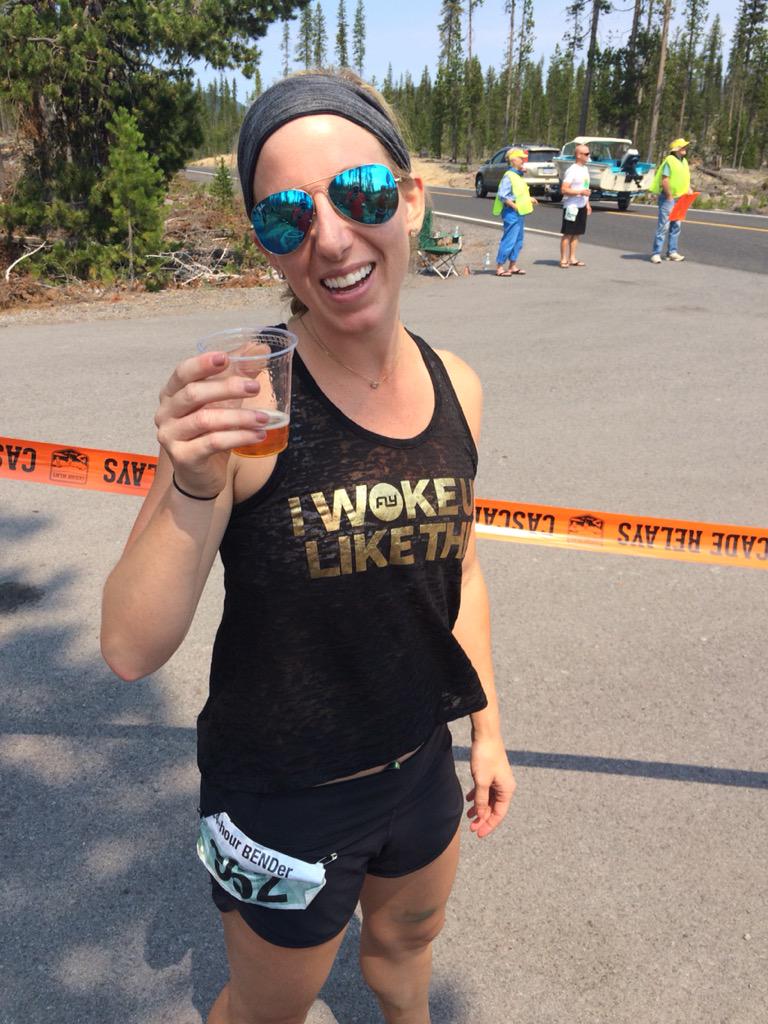 24hrBENDer's tweet photo. The final 6 miles are way easier with a free pale ale before. http://t.co/ODBYbQkjHl