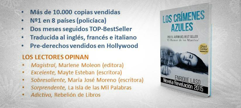 HenryOsal's tweet photo. LOS CRÍMENES AZULES
Más de 10.000 copias vendidas #BestSeller #Amazon
OFERTA VERANO sólo AQUÍ⏩ http://t.co/AzxVODvA28 http://t.co/TXO54sLWdP