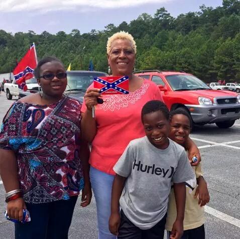 Stone Mountain pro-Confederate Flag rally photos