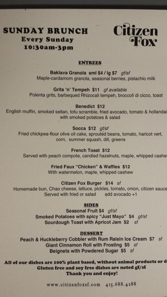 Sunday Brunch tomorrow! !  A portion of proceeds will be donated to Preetirang Animal Sanctuary.  Full bar :)