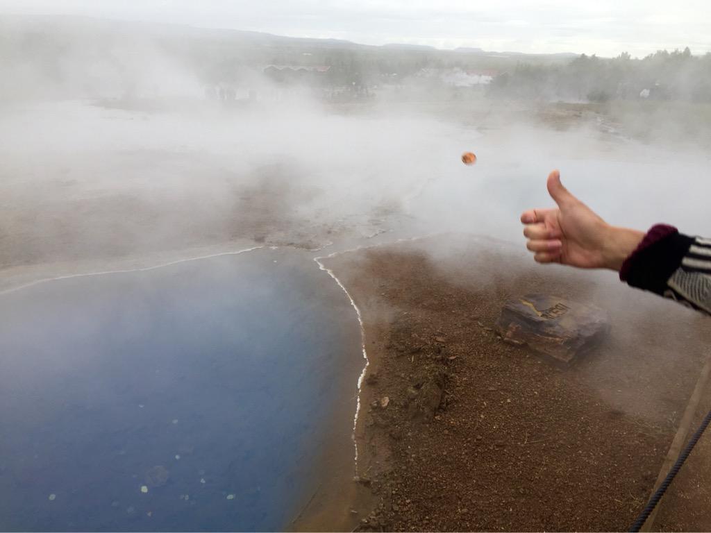 nichols_skye's tweet photo. *Wishful thinking into an Icelandic geyser* http://t.co/x4YDrWWZgK