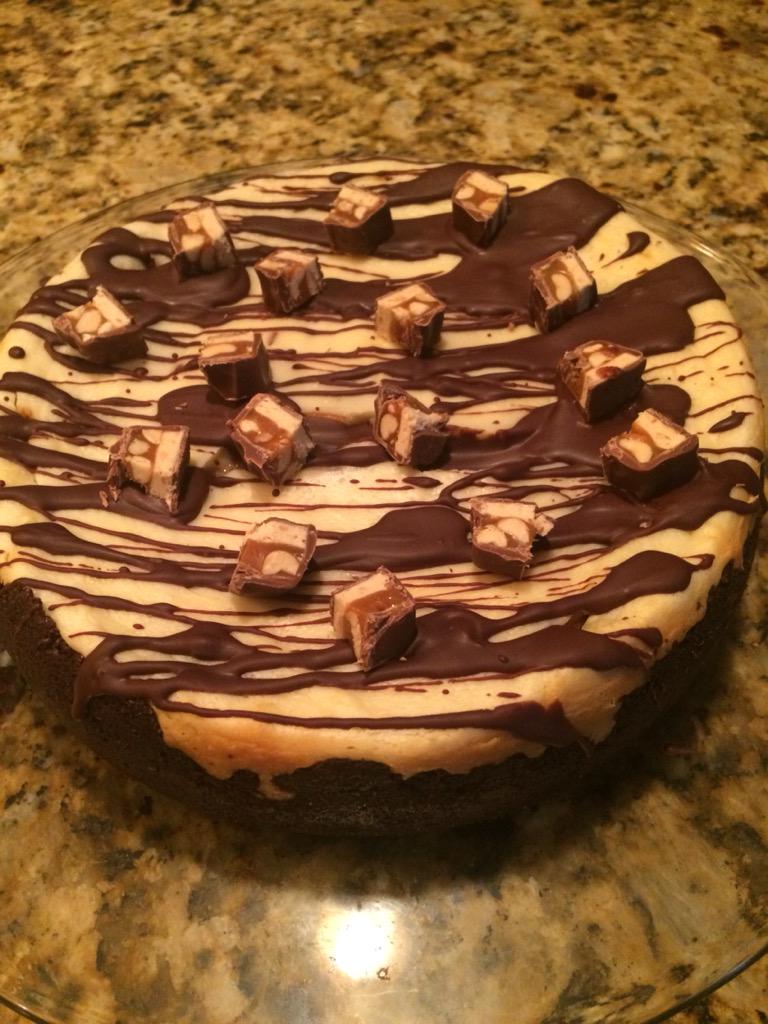 krististewart's tweet photo. Happy Birthday Todd! #snickercheesecake 🎉🍰 http://t.co/MMkrGL9jV8