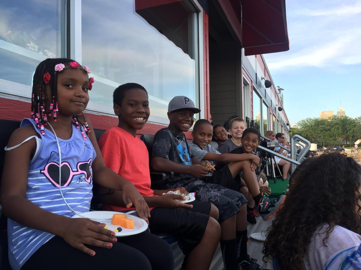 LeRoyLewisIII's tweet photo. These kids are enjoying the @IndyEleven game for #LL4s birthday. @MaggieALewis let me plan and I hope I did good. http://t.co/pnIQKlO1Mw