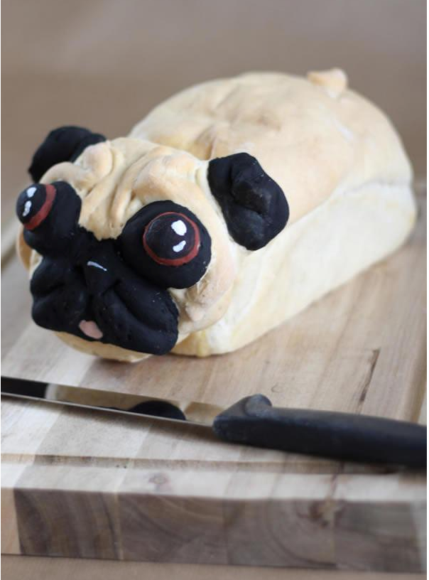Broadbandtves's tweet photo. ¡Este es el pan más mono que hemos visto nunca! ¡Da pena hasta comérselo! ¿No creéis? :D #PugBread http://t.co/fYa7zI0AOh