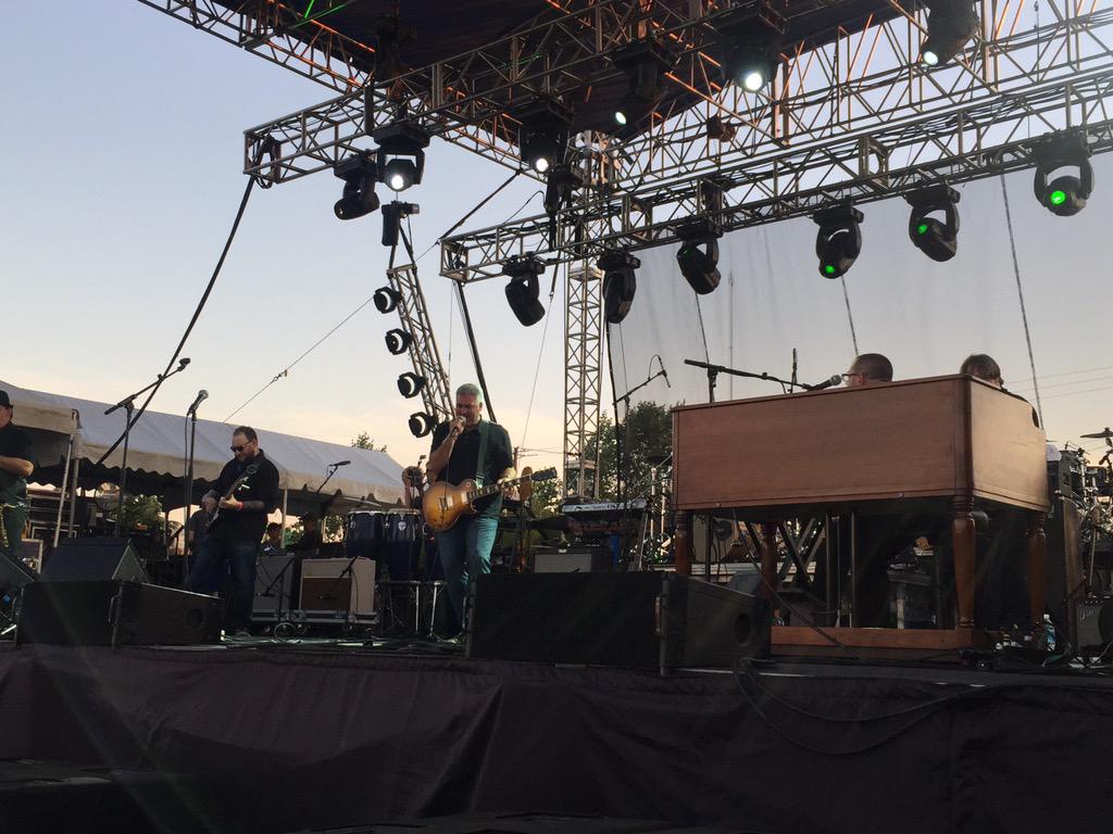 .<a href="/TaylorHicks/">Taylor Hicks</a> rocking out the <a href="/AlaBevToday/">AlaBev</a> stage at #SchaefferCityFest