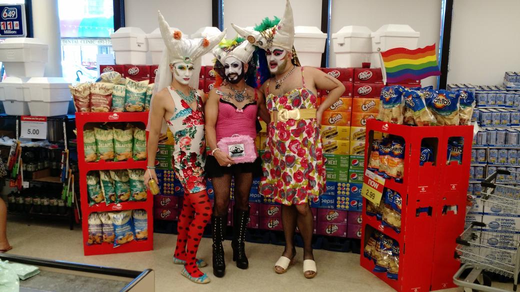 Today we raised $700 for the AIDS Vancouver grocery fund! Thank you Davie St. YIG, and thank you Vancouver! #morejoy