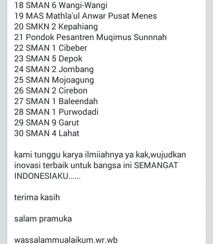 50 Tim dari 30 Pangkalan akan berlaga di Kemrinas 2015 

<a href="/SMAN1_PWD/">SMA N 1 PURWODADI</a> <a href="/KabarBlitar/">KabarBlitar</a> <a href="/Info_Jombang/">infojombang</a> <a href="/infocianjur/">INFO CIANJUR</a>