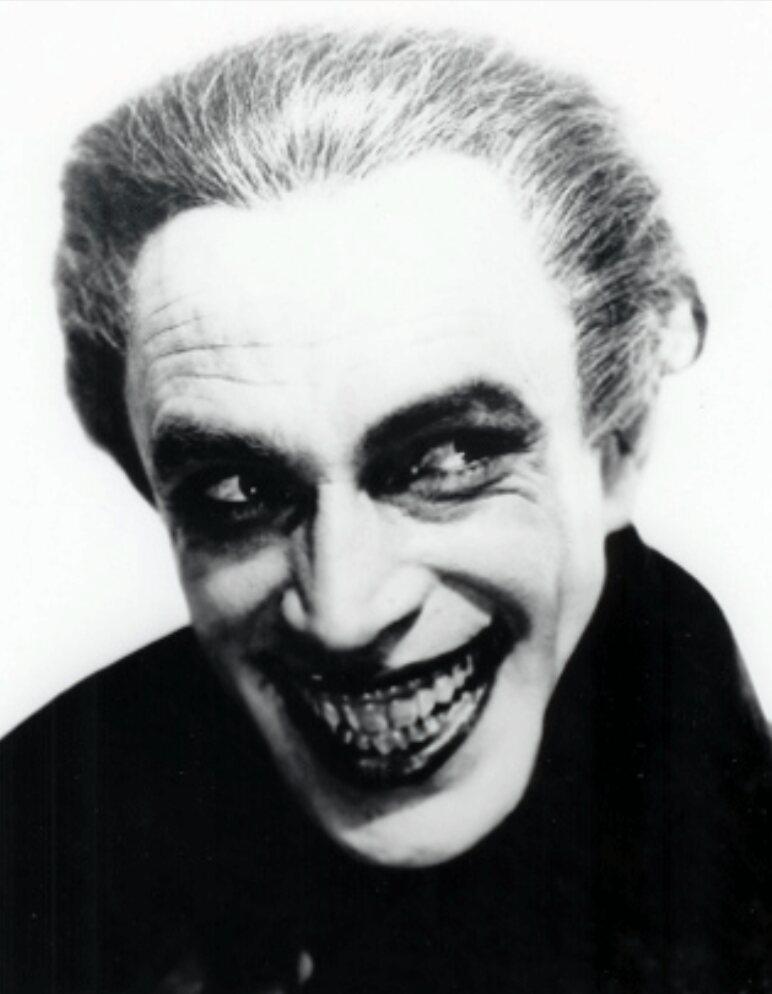 dmorn74's tweet photo. The man who laughs. 1928 film . #joker #originalinspiration . Why can't we just have him in films now ? Best av seen http://t.co/aoxl8mYTxE