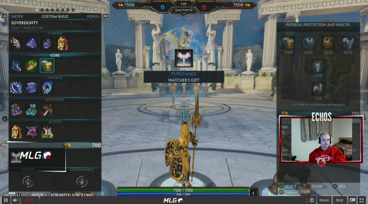 MLG's tweet image. .@eLevateGG's @eLevateEchos is streaming @SmiteGame! 

Come hang out at MLG.tv/EchosAroundU