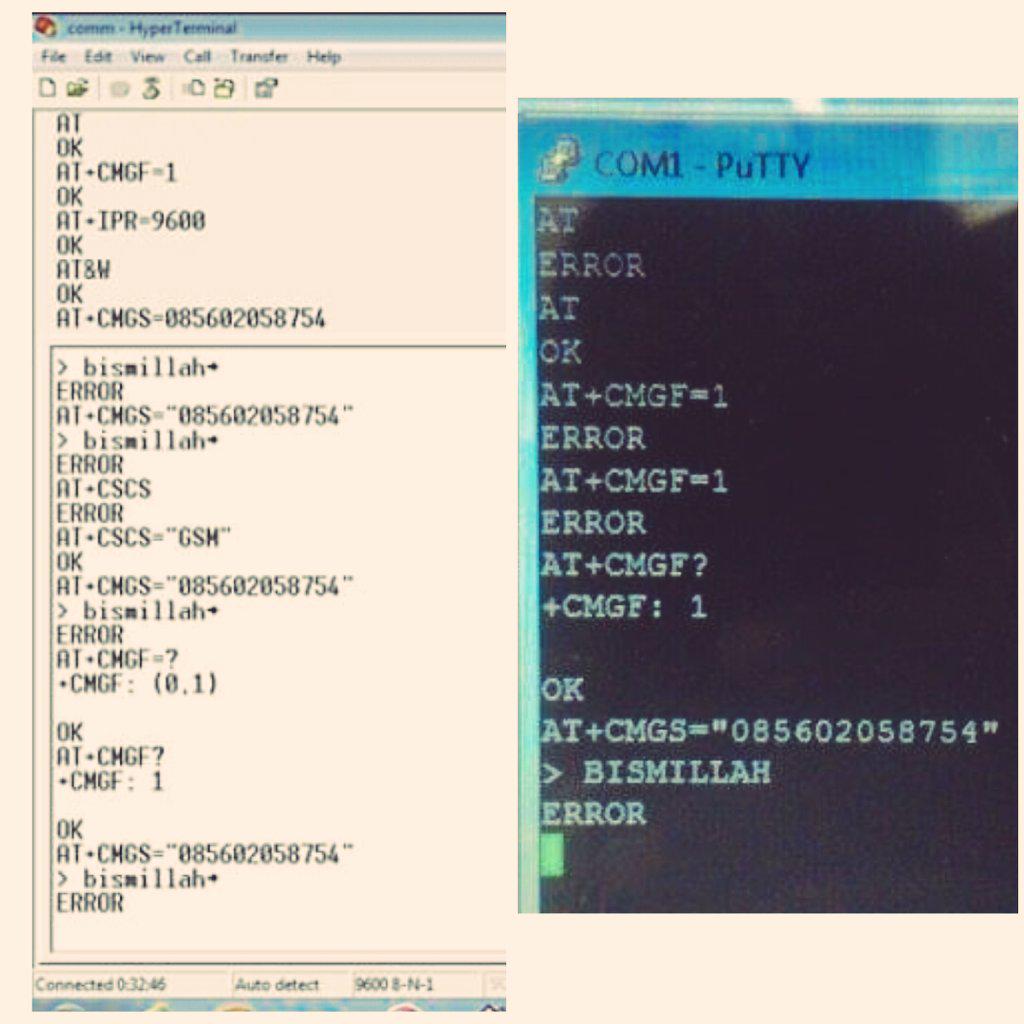ajasasaibayas's tweet image. Ini mah gaada harapan lagi 😂 #puTTY #Hyperterminal #modemwavecom 😅 senyum aja deh modemnya rusak..