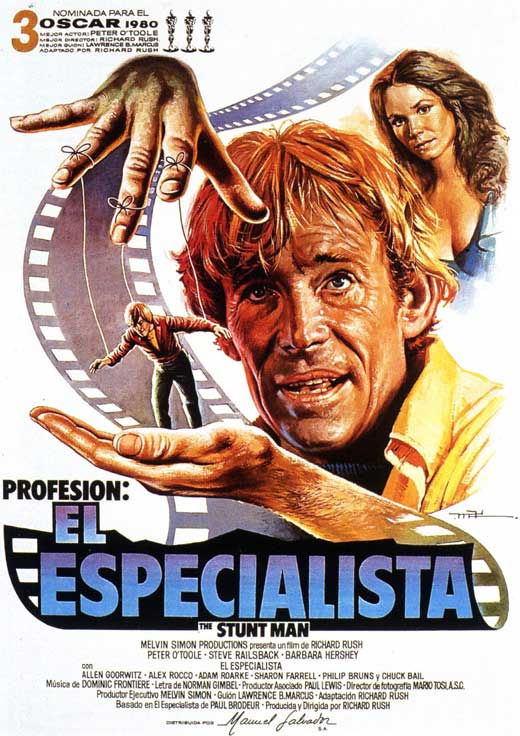 Happy Birthday Peter O\Toole - THE STUNT MAN - Spanish release poster - 1980 