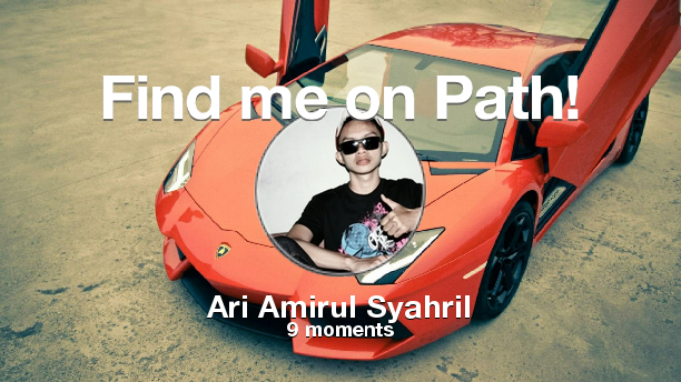 Find me on #Path now! Go to: path.com! #thepersonalnetwork