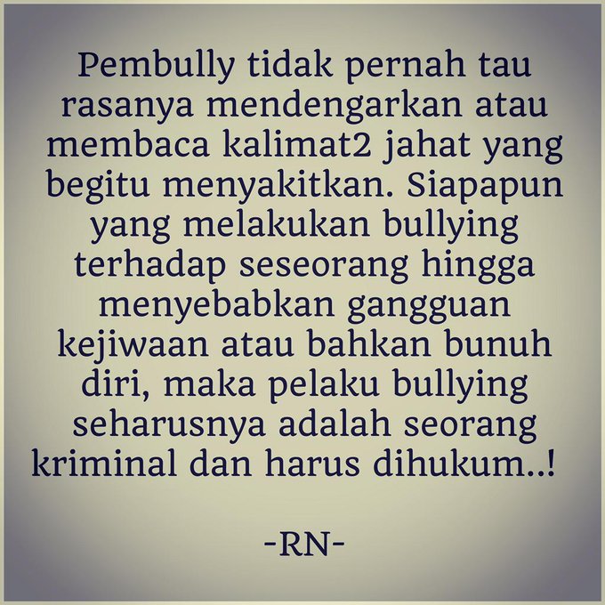 Pesan & Curhat Bijak @Rina_Nose Kepada Pembully & Haters 