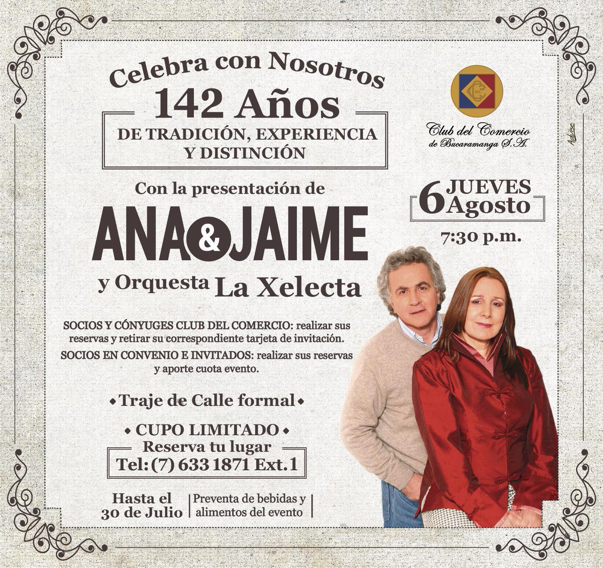 CLUBCOMERCIOBGA's tweet photo. Celebremos juntos nuestro aniversario!!! http://t.co/8gHmth3Q1k