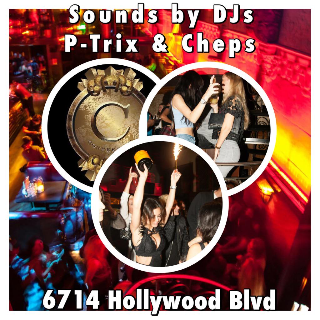 10pm Tonite! #ConfessionSaturdays
Great music and even better vibes! 🍸🎶🍹🔊
turnup #hollywoodnightlife #ptrix #cheps