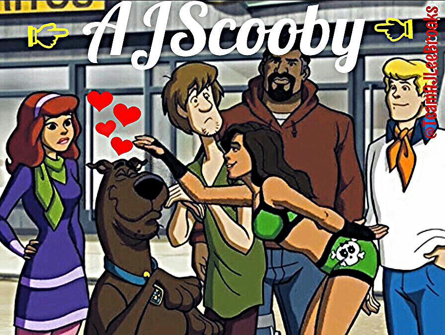 TeamWWEAJBrooks's tweet photo. Oh my god ! @WWEAJLee in #Scoobydoo #AJLee #Scoobydoo #AJBrooks #GeekGoddess #ScoobyLovesAJ #TeamAJ @AJLeeSupport http://t.co/DXmg1iKeGX