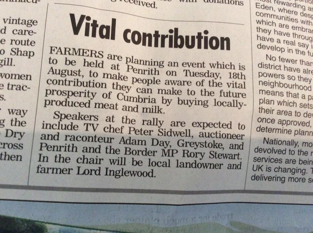 rattycastle's tweet photo. #cumbria @RhegedCentre #farmers @Petersidwell #milkprice #sheepprice @CumbriaAgChap thanks guys. 7.30 @pearsgill http://t.co/v6gN3Eonko