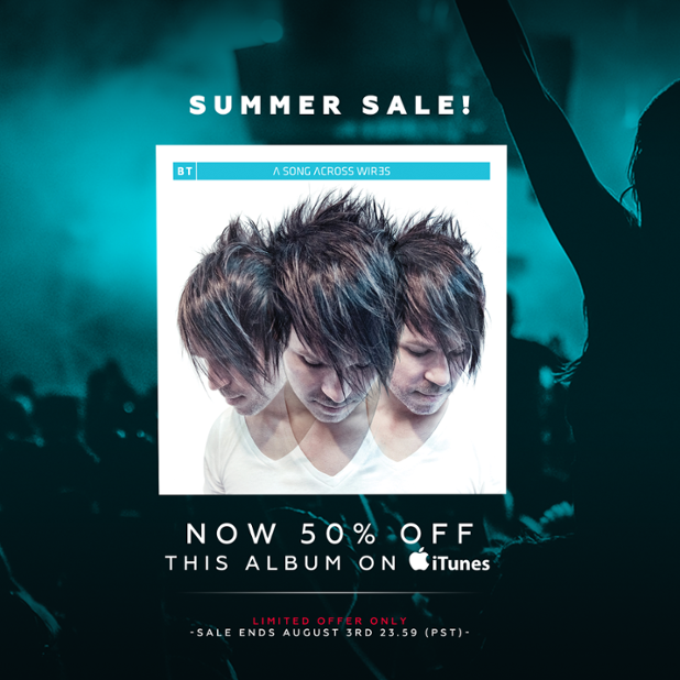 Armada's tweet photo. Get 'A Song Across Wires' by @BT at 50% discount on @iTunes! ➠ http://t.co/PELW3Ysf0K http://t.co/eUL1snebVr