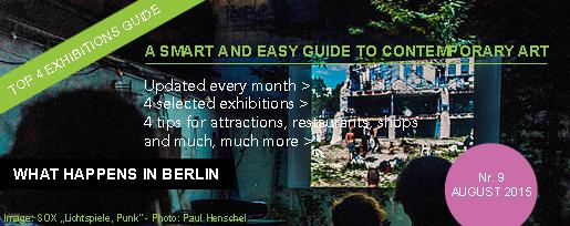artandtours's tweet photo. TOP 4 exhibition GUIDE
Nr.9/August 2015 http://t.co/vjyLfbTdPw
Photo: @PaulHenschel @ProjectSpaceFestival http://t.co/3kuPXkIvyz