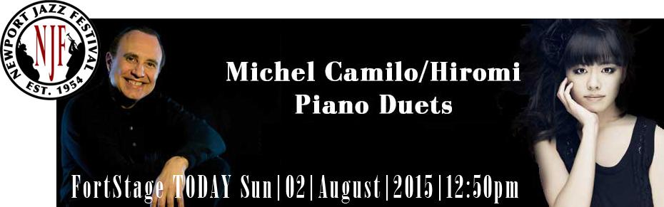 jazzsharing's tweet photo. →@NewportJazzFest #Newport
#MichelCamilo #Hiromi
#FortStage
TODAY Sun|02|August|2015|12:50pm
http://t.co/FQIigExOR0 http://t.co/zca8zaEXjR