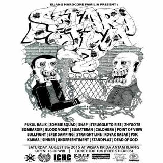 Papparels support "Setara sejiwa Vol.2" on august 8 2015, at antam kijang (kepri)
