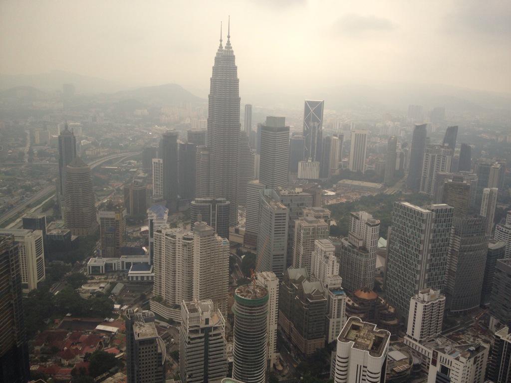 SportsBancrofts's tweet photo. Up the KL tower for a panoramic view of  KL... http://t.co/1TDhHezu6H