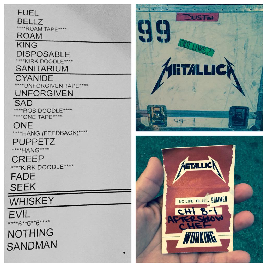 grahamelliot's tweet photo. The team was psyched to see/cook for the one & only @Metallica tonite at @lollapalooza #CookingWithLightning #Lolla http://t.co/Ki0ukLHYge