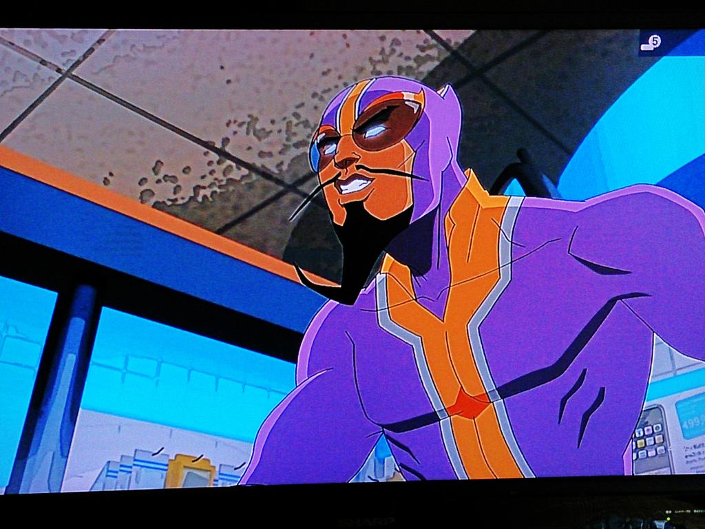 Genki On Twitter アルティメットスパイダーマン バトロックの日本語版声優さんはおそらくボボボーボボーボボのところ天の助役とone Pieceのレイリー役の園部啓一さんだと思います Http T Co V4pstnjmmu