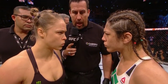 Ronda Rousey knocked out Bethe Correia in 34 SECONDS! on.si.com/1hcK5LE