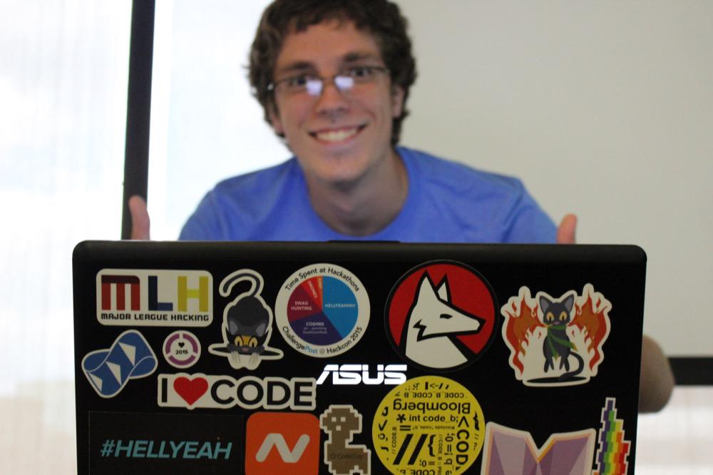 DCHacksOfficial's tweet photo. Swagged out laptops at #DCHacks: ๐ป http://t.co/sVosS7rDTG