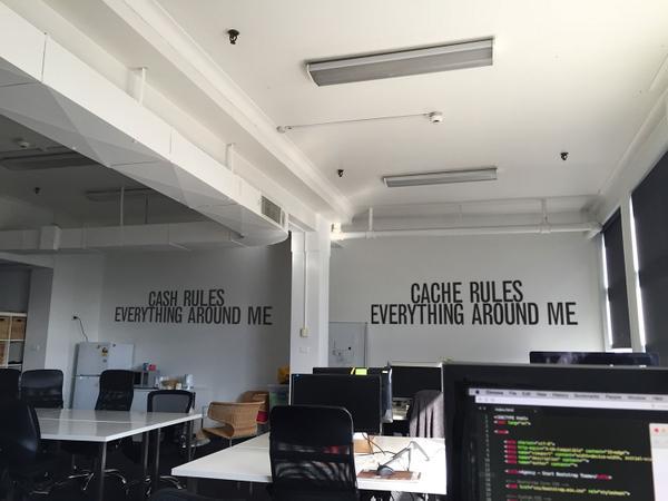 HackerLabsAU's tweet photo. RT @pete_himself "Got some new decals on the wall… #startuplife #ikid " http://t.co/S1LpNktxMI