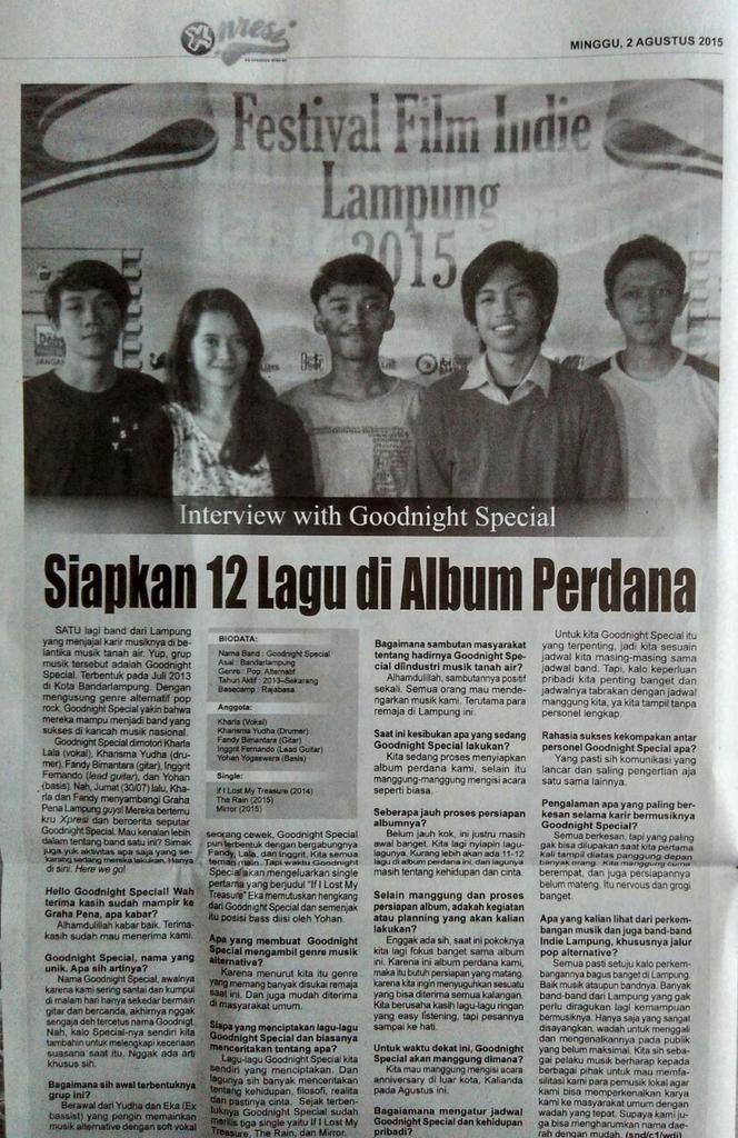 Ada bahasan seputar kita nih di koran Radar Lampung Minggu 2 Agustus 2015