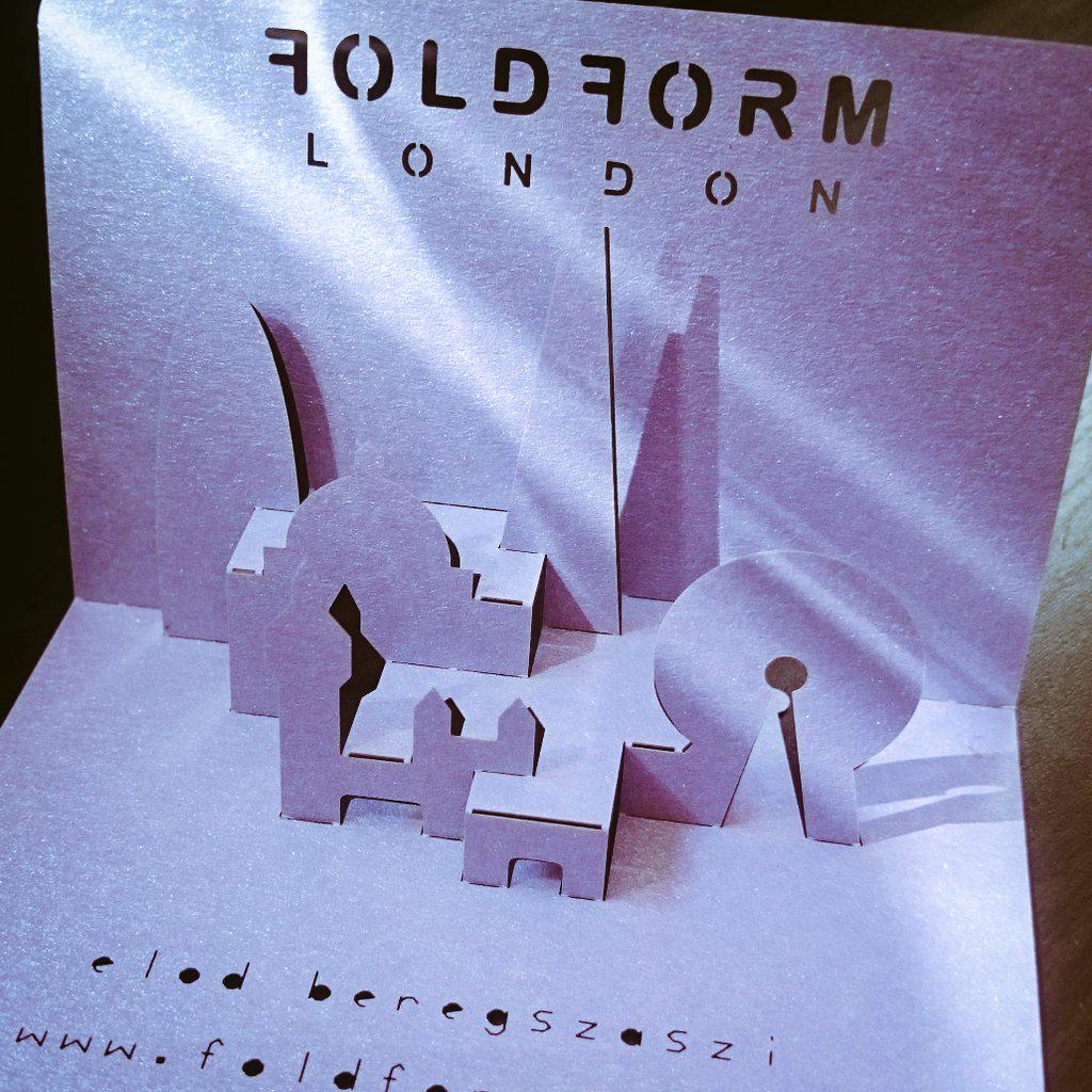 FoldForm's tweet image. #FoldForm #London #3D #popup #business #cards