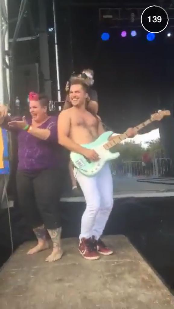 WTMFansUS's tweet photo. Snapchatters enjoying Walk the Moon at Lollapalooza day 2! http://t.co/ilLrTvNjlK