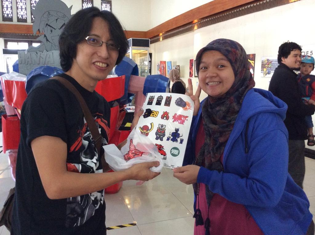 SuperRobotDay's tweet photo. Selamat kepada @tieqa pemenang #SRDBDGquiz mendapatkan sticker pack official #SRDBDG!!! http://t.co/tvkSEa5sE2