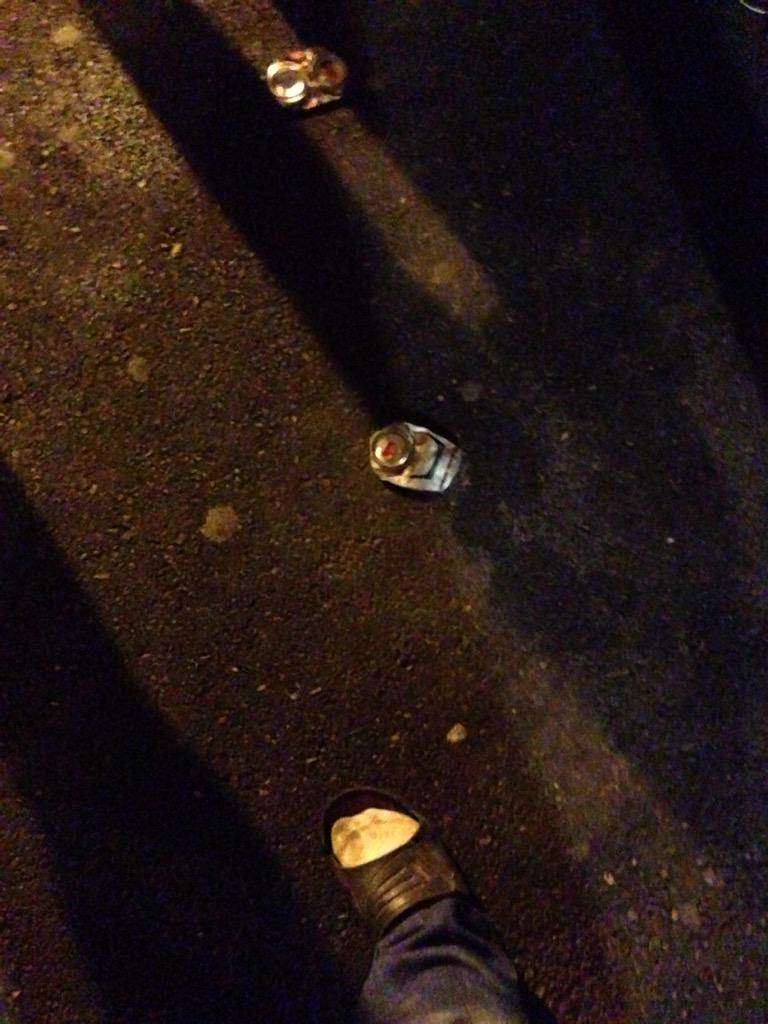 dminer48's tweet photo. Squished can of Canadian in the beer gardens. #MorB http://t.co/yEPdsSgTHF