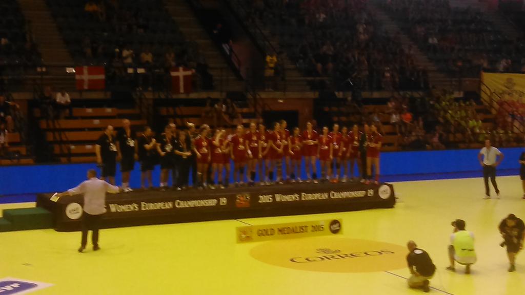W19Spain2015's tweet photo. Russia @RussianHandball is the Silver Medal of the Women's 19 EHF EURO 2015. http://t.co/AYakeRcxWF