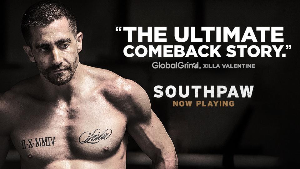 SouthpawMovie's tweet photo. Get inspired by Jake Gyllenhaal's performance in #Southpaw, now playing: http://t.co/GR7ehLyvrL http://t.co/7ukv7DCnOe