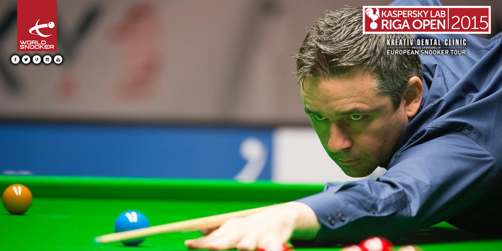 WeAreWST's tweet photo. WIN: @alan_mcmanus holds his nerve and clears up to beat @judd147t 4-1 and book his slot in the quarters! #RigaOpen http://t.co/7hEt0Kz4SG
