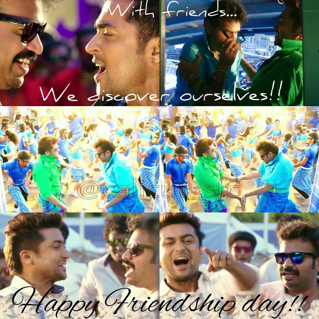 calicut_sfc's tweet photo. En #Nanban enakaga uyir kodupan..Athuvarai thinam En uyir edupan 😃👍 @Suriya_offl &amp; @Premgiamaren👌👌#HappyFriendshipDay http://t.co/w3ywuATudR