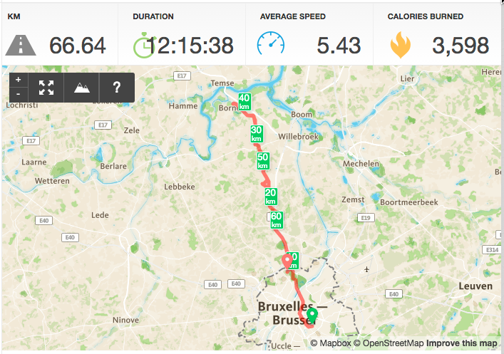 rroels's tweet photo. Te voet onze badges afgehaald als training voor de #dodentocht #doto15 . We're ready! http://t.co/Fsf6EzFTAJ